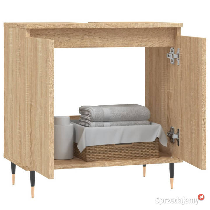 Szafka łazienkowa dąb sonoma 58x33x60 WM831575 Łazienkowe Warszawa sprzedam