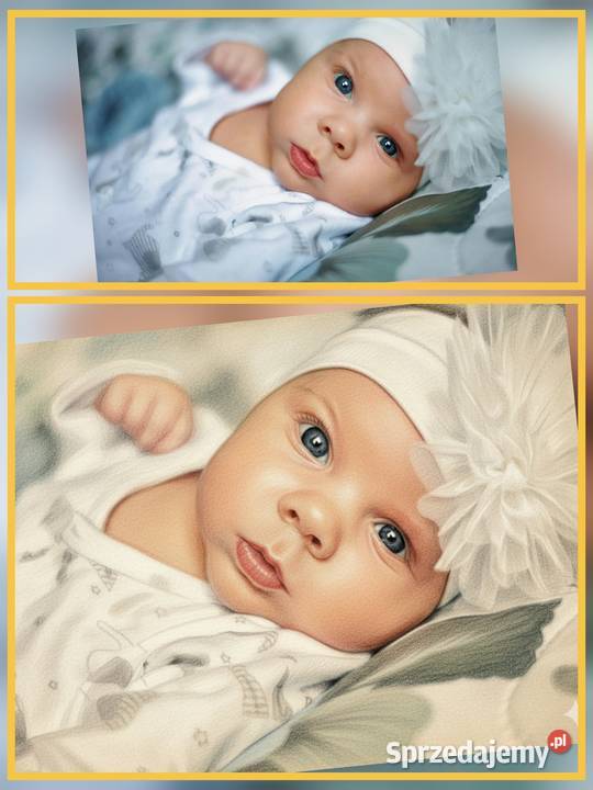 Portret Cyfrowy AI na zamówienie Wydruk Rama Jarocin