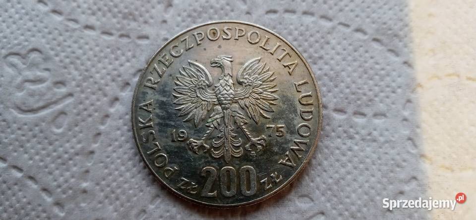 Moneta 200zl1975 Numizmatyka Skoczów sprzedam