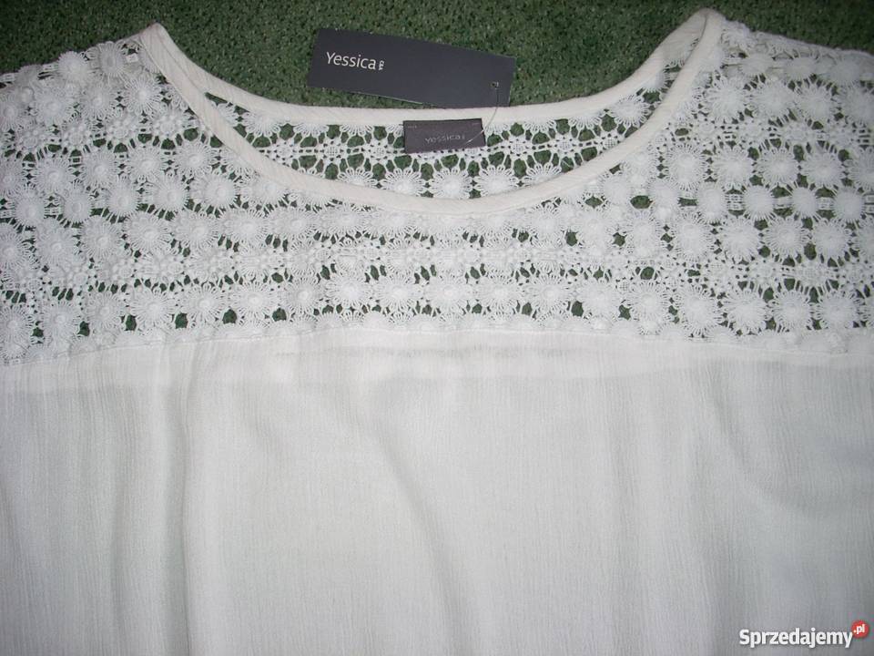 CA bluzka koszula KORONKA karczki NOWA 44 46 XXL Nowy Sącz