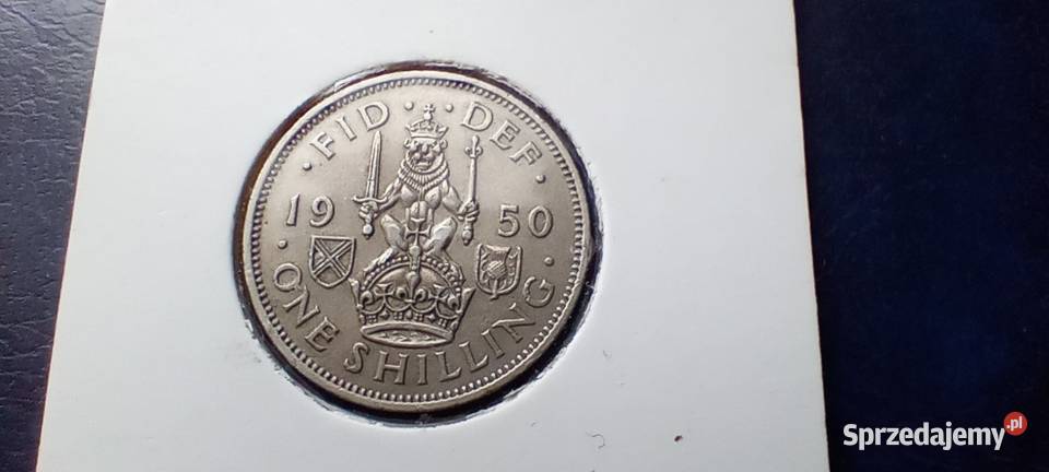 Stare monety 1 szyling 1950 Anglia Lesko