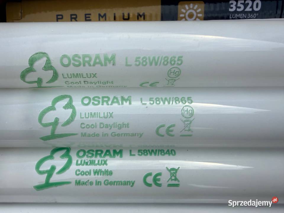 ŚWIETLÓWKA ŚWIETLÓWKI LINIOWE T8 L58W865 OSRAM