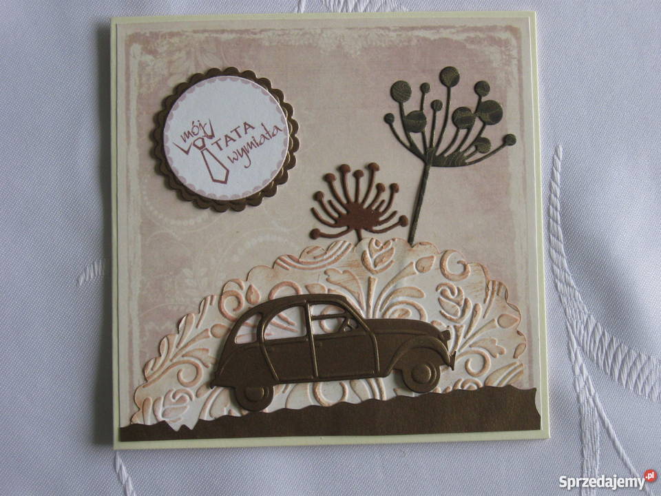 Mój tata wymiata Dzień Ojca Karta handmade Zbójno