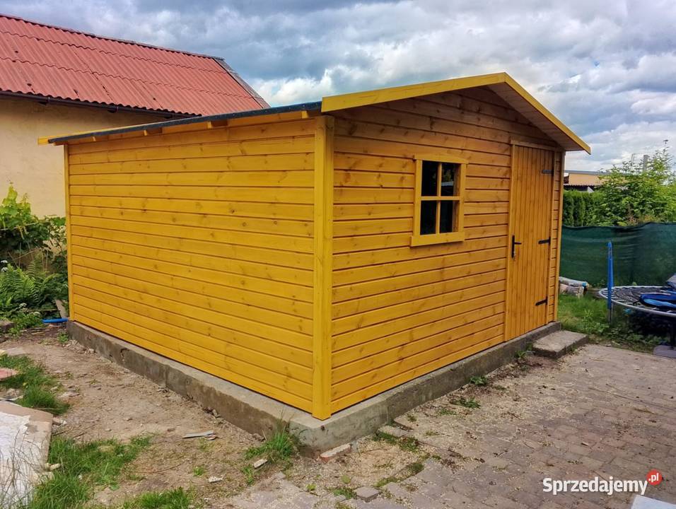 Domek narzedziowy 4x3 złoty dąb transport kraj Wolsztyn