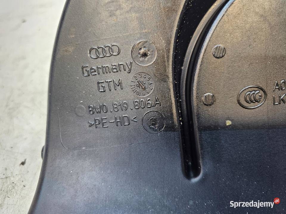 KANAŁ POWIETRZNY TUNEL AUDI A4 B9 A5 8W0819806A osobowe Przystajń