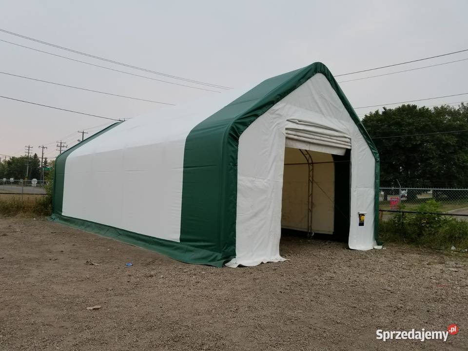 Hala namiotowa z dwuspadowym dachem 61x976m PVC Wrocław sprzedam