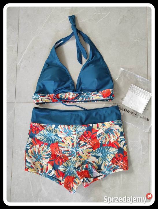 Strój kąpielowy dwuczęściowy wysoki stan XL 42 Płock sprzedam