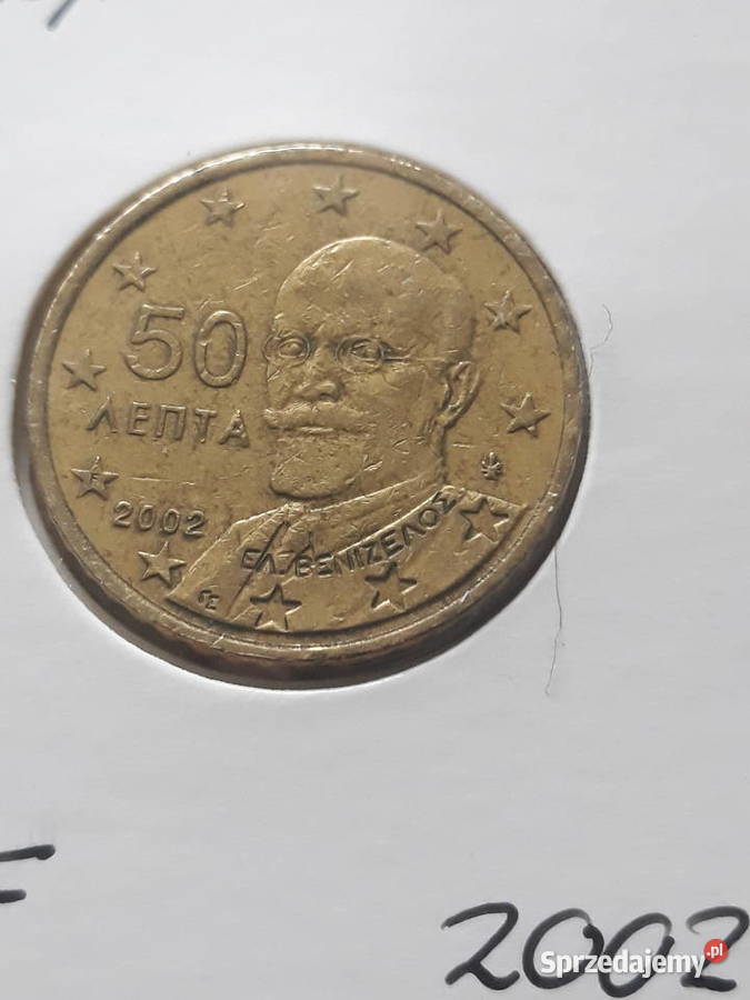 50 Eurocentów Grecja 2002 r i 2002 r men F Numizmatyka Konin