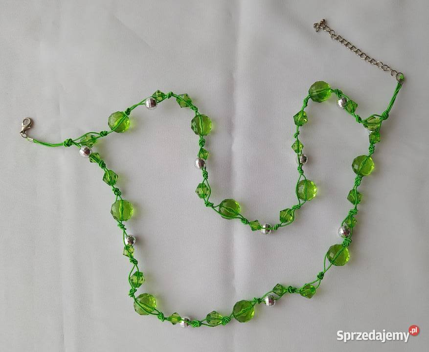 Naszyjnik kolczyki ZIELONY Hajnówka