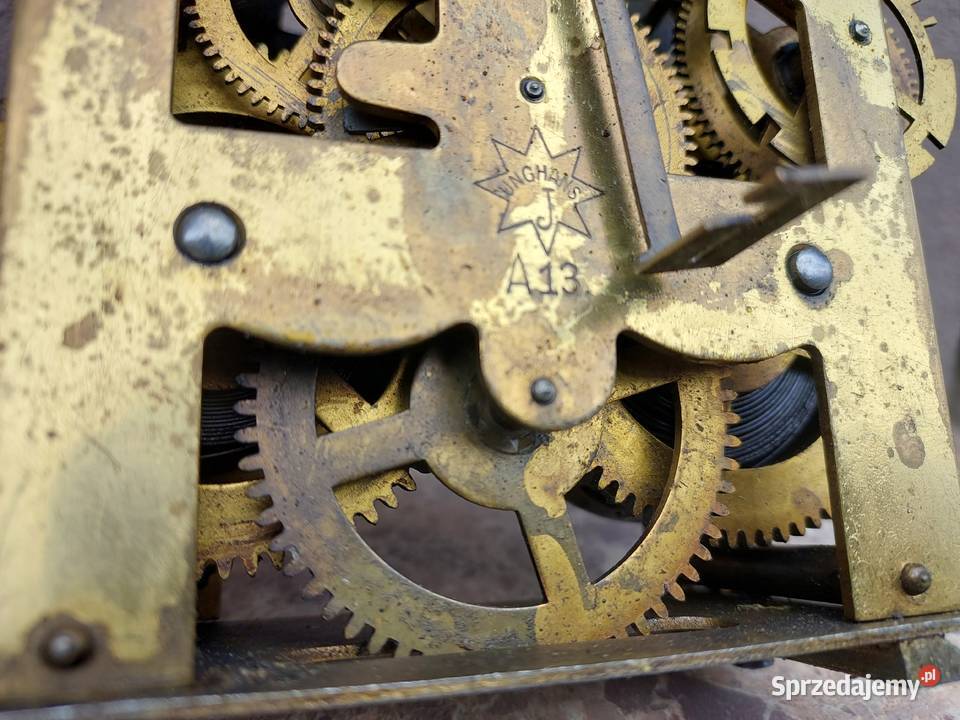792 Mechanizm starego zegara ściennego Junghans Tczew