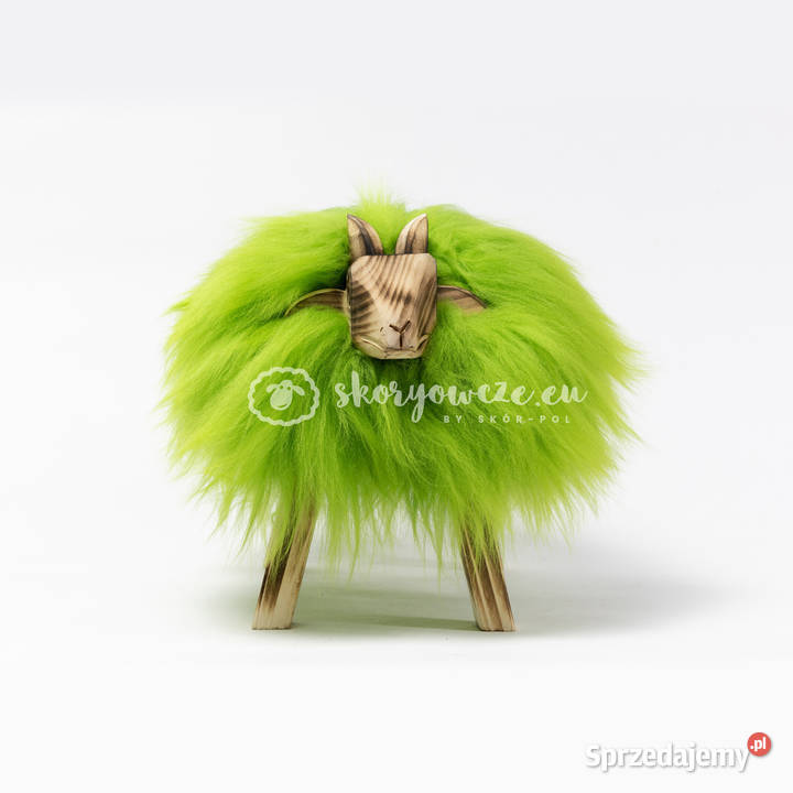 Krzesło baranek dekoracyjny zielony Figurki i rzeźby małopolskie