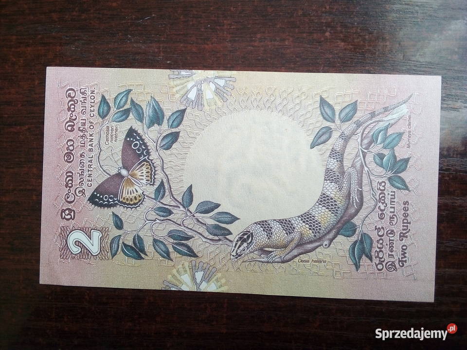 Banknot 2 rupie Cejlon Płońsk sprzedam