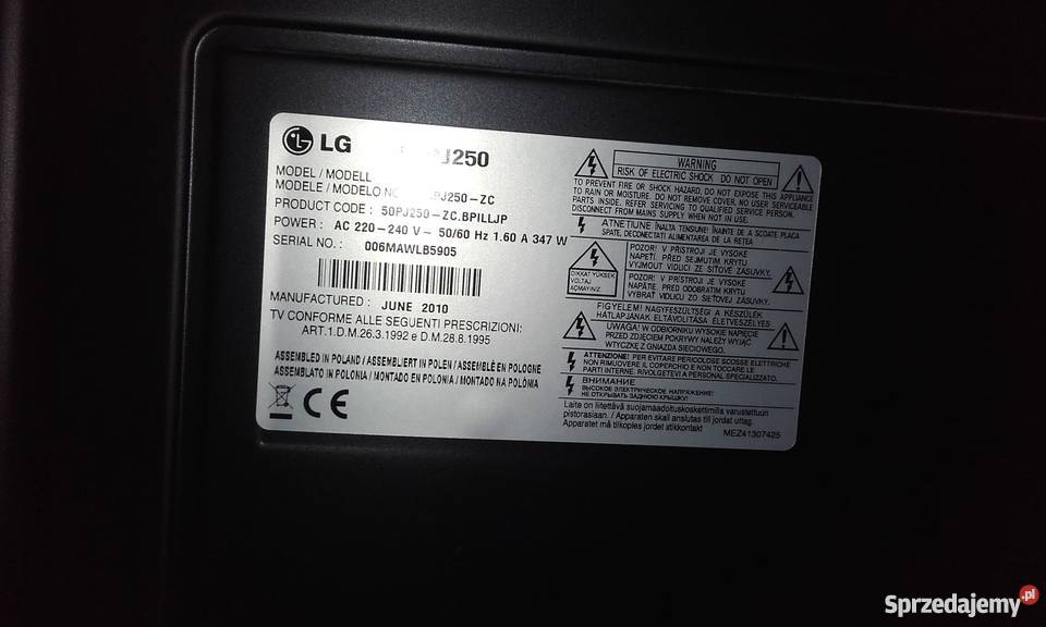 Tv LG 55 seria 50P J250 LG sprzedam