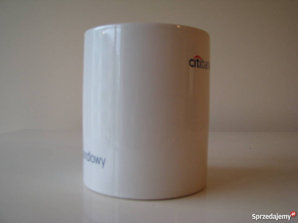 Kubek porcelanowy z napisem Citi Bank Handlowy Krapkowice