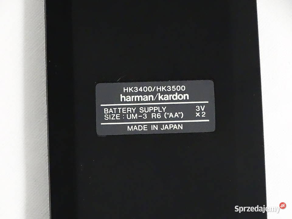 Pilot do HarmanKardon HK3400 i HK3500 uszkodzony Biłgoraj sprzedam