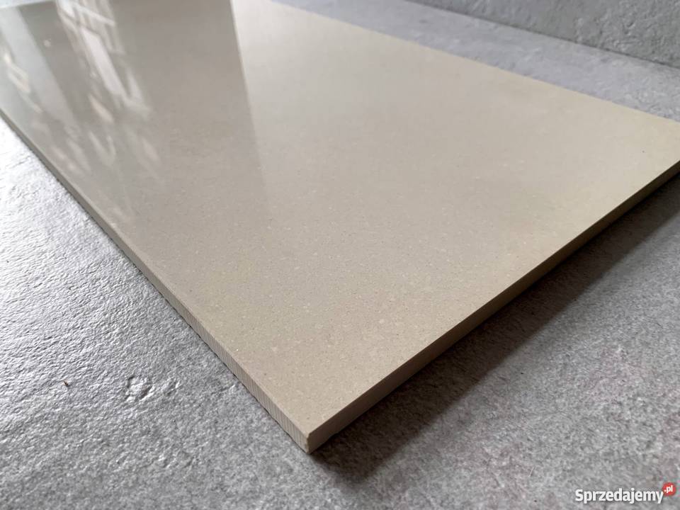 GRUBY jasny gres polerowany 120x60 WYSOKI POŁYSK Łask