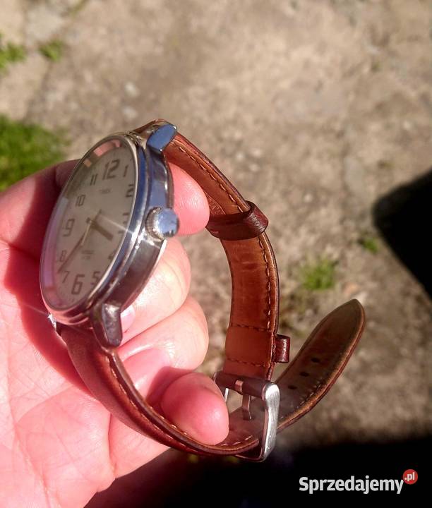 Zegarek Timex Męski 43mm Indiglo 50M Pasek Ecru małopolskie Tarnów