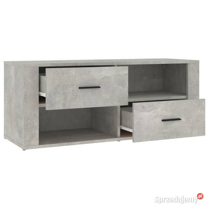 Szafka pod TV szarość betonu 100x35x40 WM823103 mazowieckie sprzedam