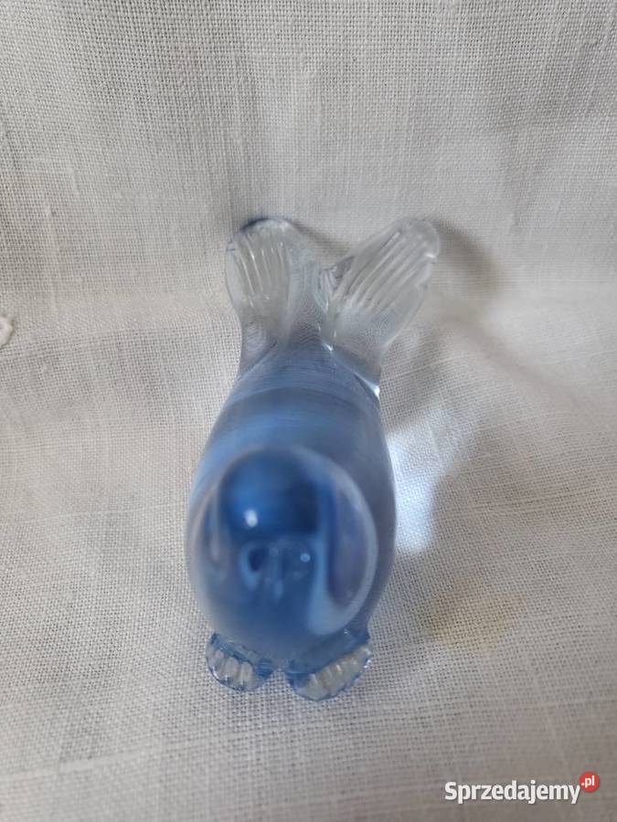 Figurka szkło lite FOCZKA szkło MuranoItalia Łódź