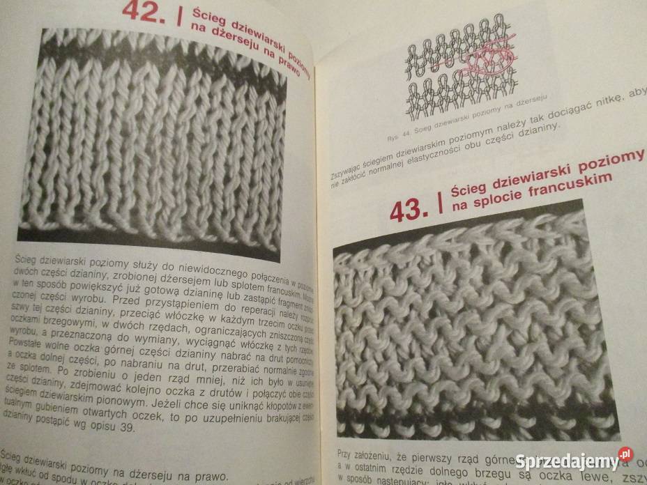 Dzianina mała i duża dzianina dziewiarstwo łódzkie Łódź sprzedam