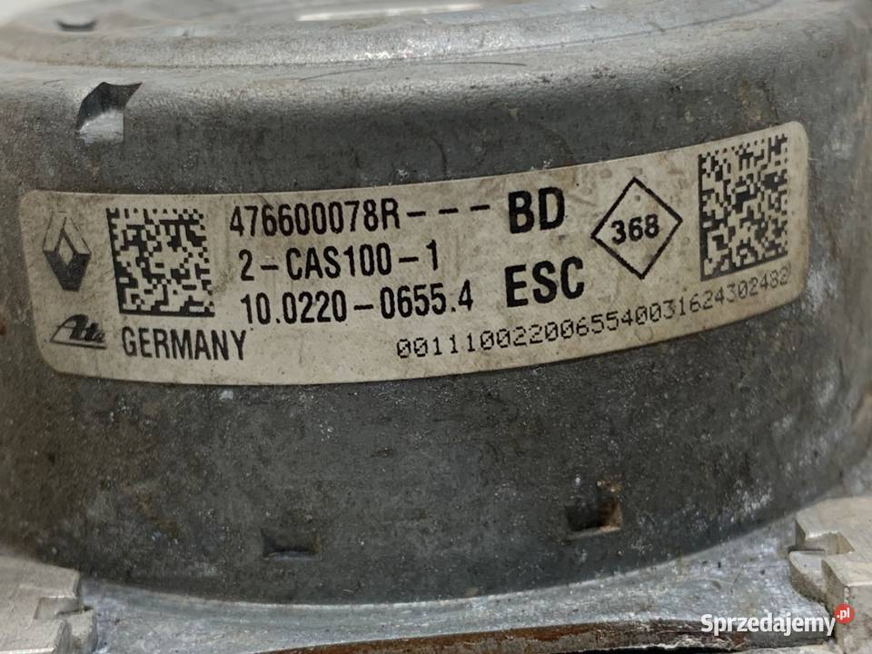 POMPA ABS DACIA LODGY 476600078R 16 102 podkarpackie