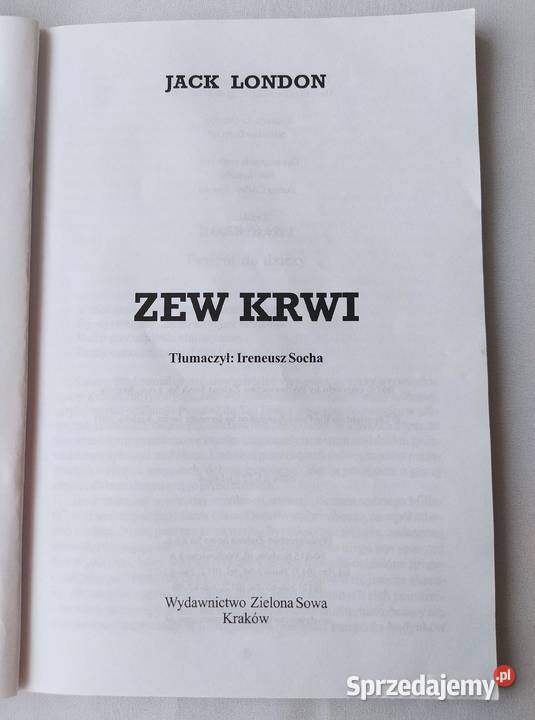 ZEW KRWI Jack London Hajnówka