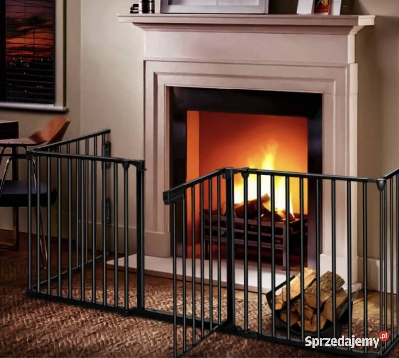 Barierka ochronna do kominka 360 czarna Piwniczna-Zdrój sprzedam