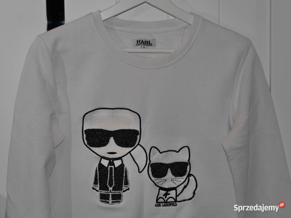 Karl Lagerfeld fajna bluza metaliczna nitka 36 S Wrocław