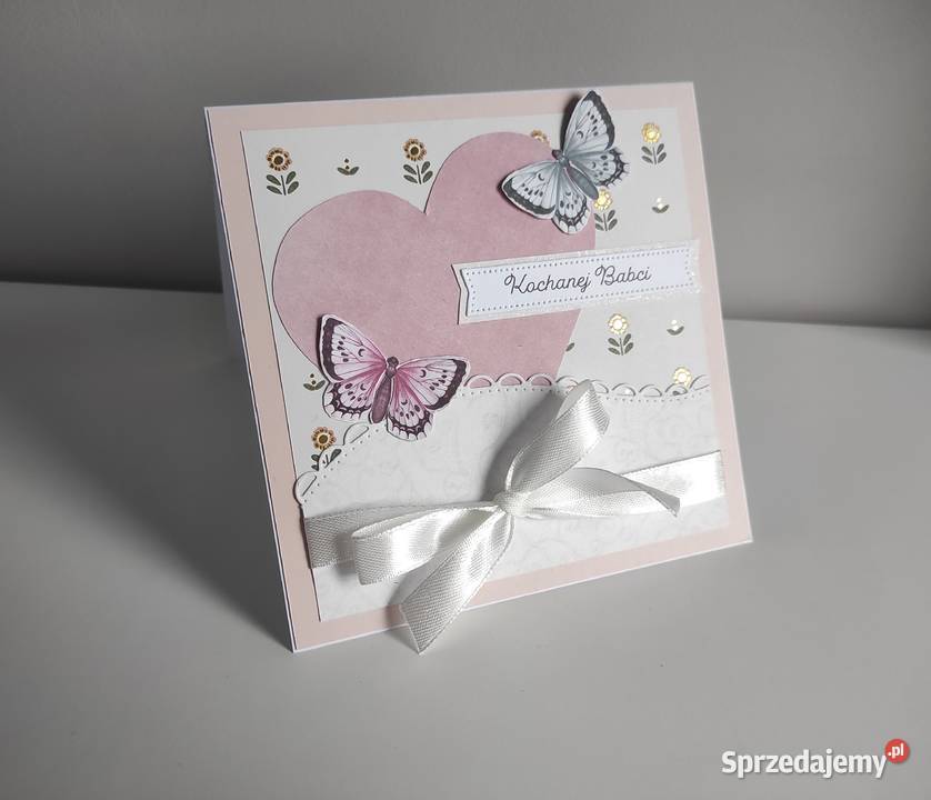 Kartka ręcznie robiona na Dzień Babci łódzkie