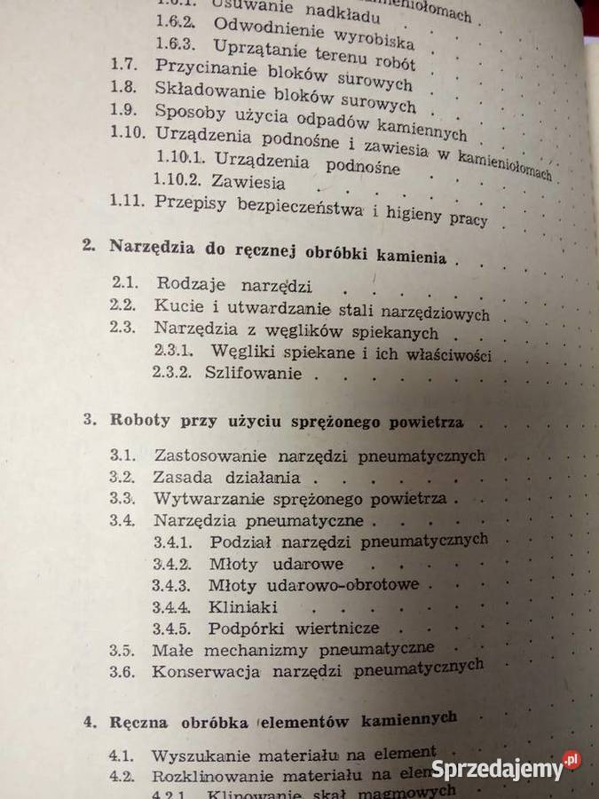 Kamieniarstwo książki używane kolekcjonerskie Antykwariat