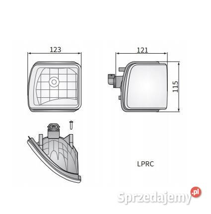 LAMPA ROBOCZA JOHN DEERE H27 PRAWA Z ŻARÓWKĄ Oświetlenie Trzciana