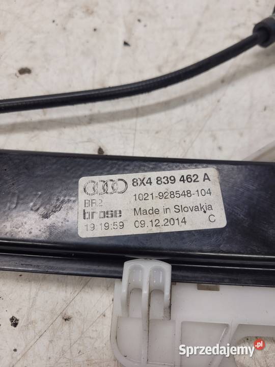 MECHANIZM SZYBY PRAWY TYŁ AUDI A1 8X 8X4839462A osobowe Przystajń