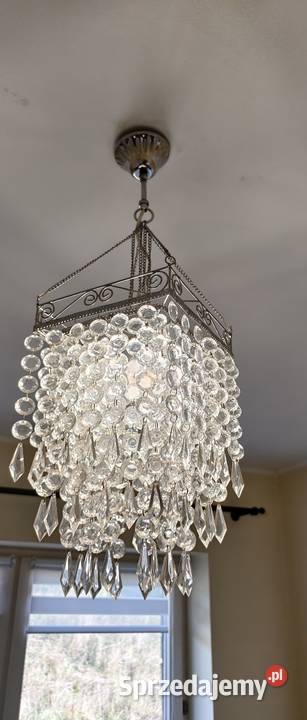 Elegancka lampa wisząca kryształowa glamour Dobra