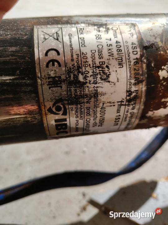 Pompa głębinowa IBO 4sd1628a ANTYPIASKOWA 408 nieuszkodzony Rudno Dolne