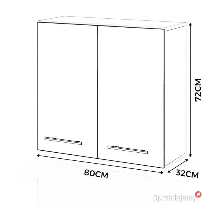 szafka kuchenna górna modułowa duża z uchwytami