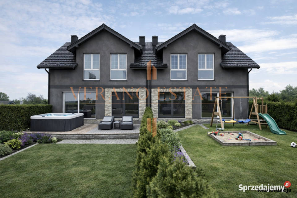 Nowoczesny bliźniak z ogrodem Bramki gm Błonie