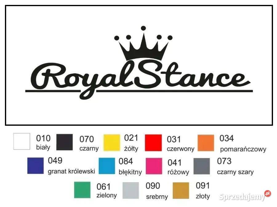 Naklejka wlepka Royal Stance 30 49 tuning stance mazowieckie Janików