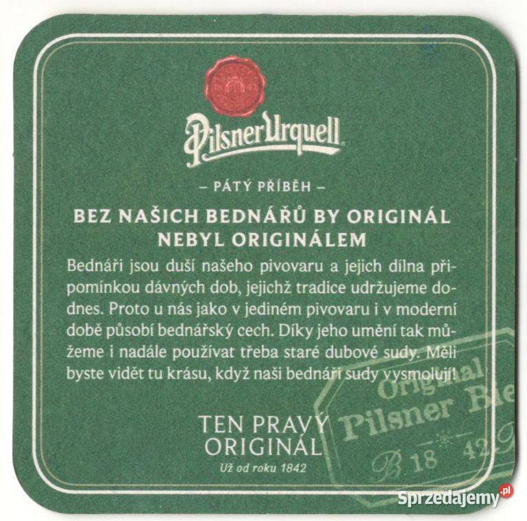 Pilsner Urquell podstawka do piwa 7 Birofilistyka