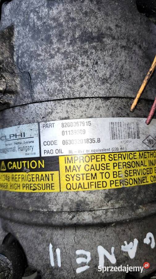 Kompresor klimatyzacji Renault Megane II Łagów