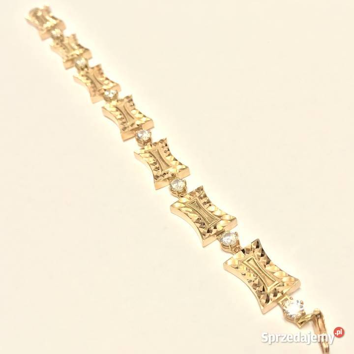 Złota BRANSOLETKA damska 14K zjawiskowy WZÓR 19 Warszawa sprzedam