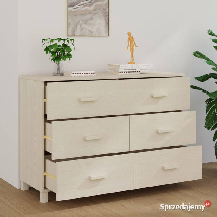 Komoda HAMAR miodowy brąz 113x40x80 lite drewno Komody Warszawa sprzedam