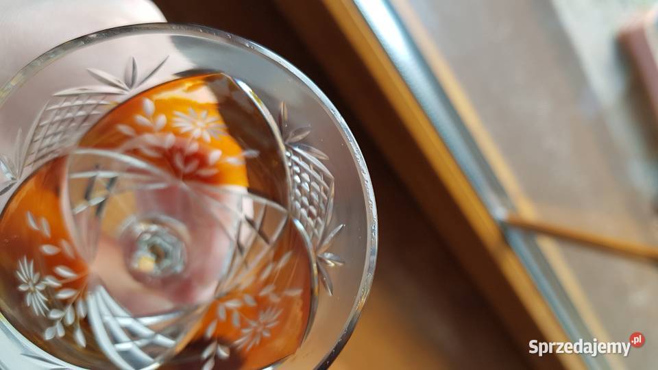 Kryształowe kieliszki 120 ml kolorowy kryształ Antyki, Sztuka, Kolekcje śląskie Dąbrowa Górnicza sprzedam