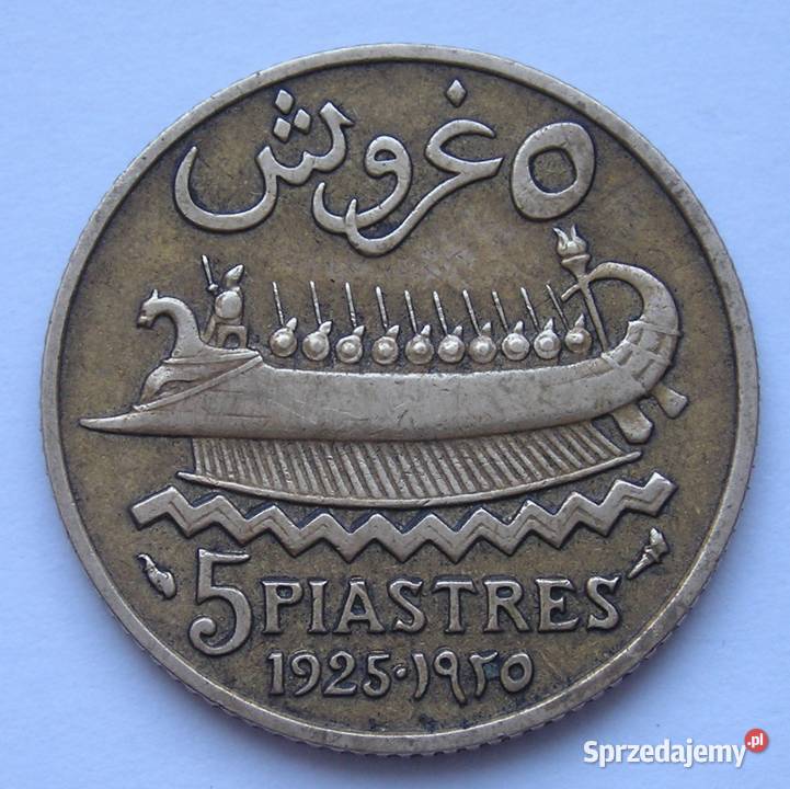 LIBAN 5 PIASTRÓW 1925 STAN 2 Łódź