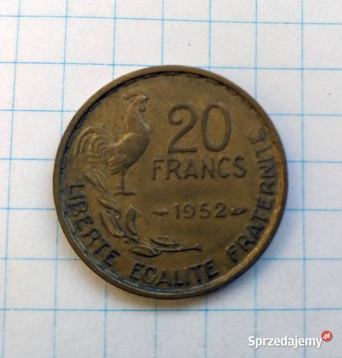 20 FRANKÓW 1952 FRANCJA