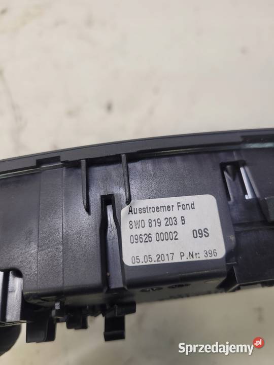 RAMKA KRATKI NAWIEWU TYŁ AUDI A4 B9 A5 Kratki nawiewu Przystajń sprzedam