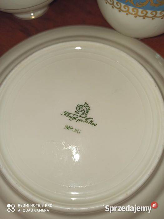 Trio herbaciane Koening Tettau 1794 Kgl Gdańsk