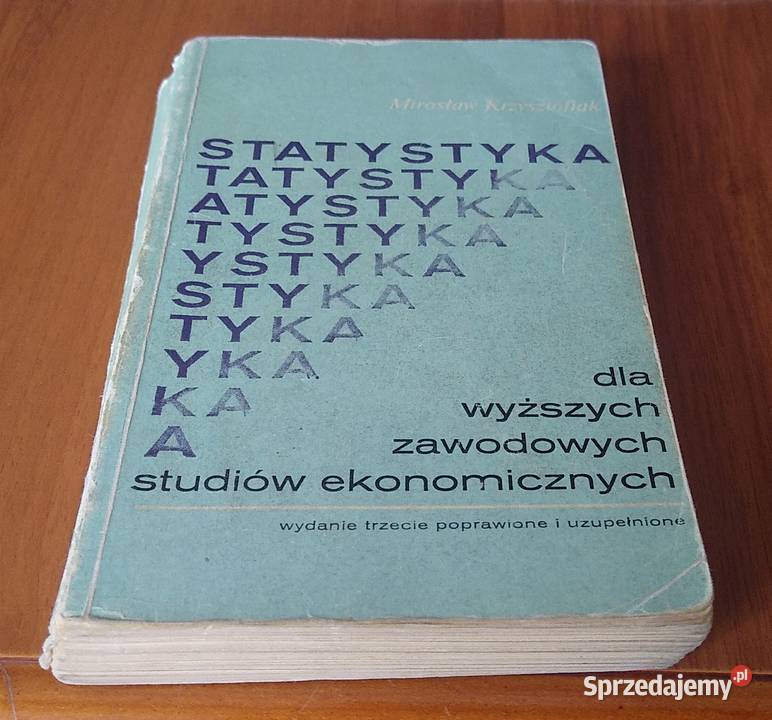 Statystyka wyższych zawodowych studiów tradycyjny podręcznik
