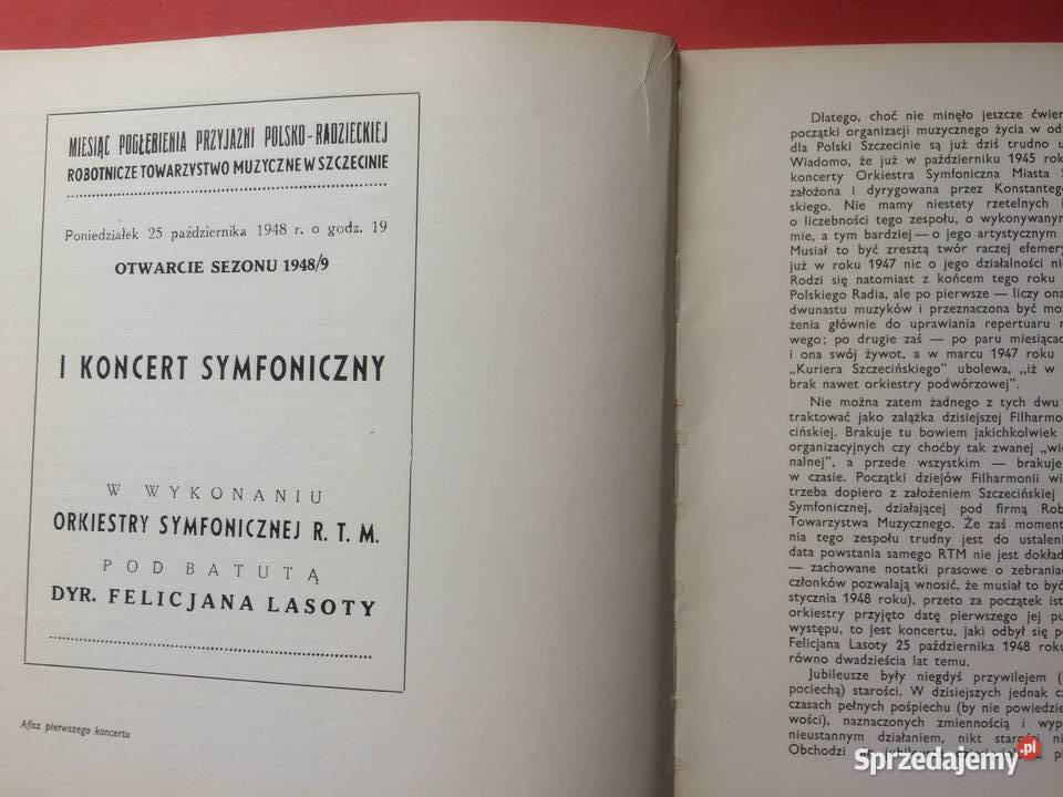 882 20 Lecie Orkiestry Szczecin Antykwariat