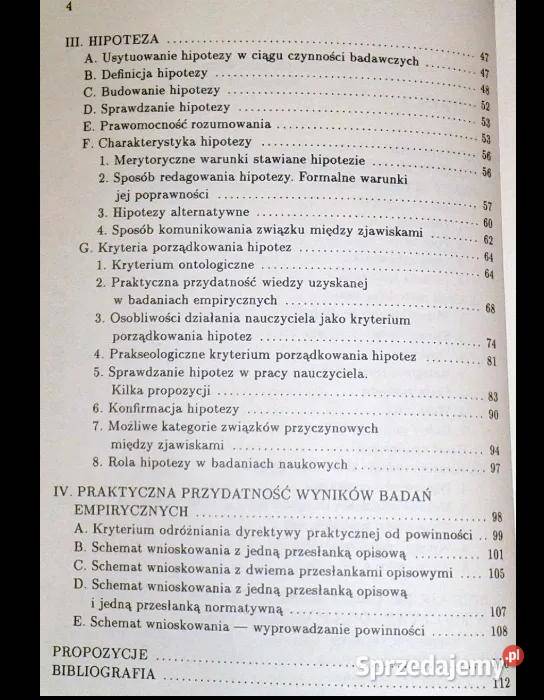 Hipoteza w badaniach pedagogicznych E Hajduk lubelskie sprzedam