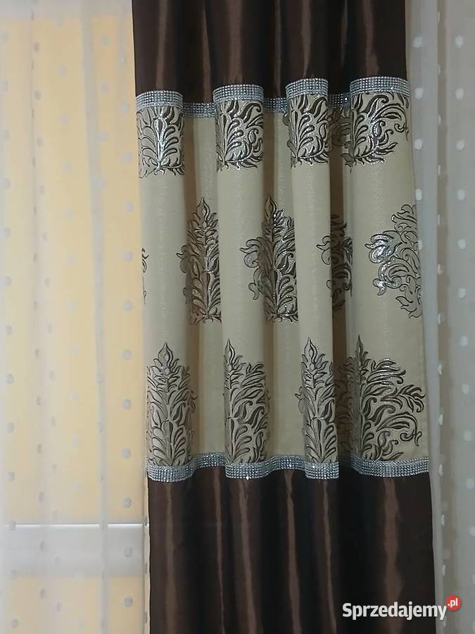 Zasłony 2 sztuki czekoladowe mazowieckie Mława